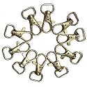Beads & Crafts: Lobster Claw Clasps Swivel Lanyards Trigger Snap Hooks Strap for DIY Bags Art Crafts Jewelry Findings Keychain Key Rings Connector 35mm (Gold, 20)