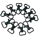 Beads &amp; Crafts: Lobster Claw Clasps Swivel Lanyards Trigger Snap Hooks Strap for DIY Bags Art Crafts Jewelry Findings Keychain Key Rings Connector 35mm (Black, 30)