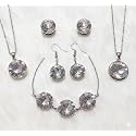 Beads &amp; Craft: Round Shape Glass Crystal Clip Stones with Silver Base for Embroidery Work, Jewelry Making, Dress and DIY Craft (25, 10mm)