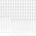 The Beadsmith Clear Plastic Tubes - 6-Inch-Long Round Tubes, 9/16 Inches in Diameter - Flat Caps - Use for Beads, Bath Salts, Wedding & Party Favors, Home or Office Storage - Bag of 100