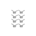 The Beadsmith SpringEEZ Bead Clamps – 8 Small Size Stainless-Steel Spring Clips for Jewelry &amp; Bracelet Making Kit Projects, Prevent Beads from Falling While Beading