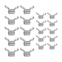 The Beadsmith SpringEEZ Bead Clamps – Assorted Sizes Pack (20 Pieces), 10 Small &amp; 10 Large, Spring Clips for Jewelry &amp; Bracelet Making Kit Projects, Prevent Beads from Falling