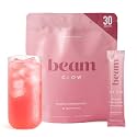 BEAM Glow Hormone Support & Cortisol Supplement for Women - Daily Vitamins for Women with Ashwagandha, Selenium, Zinc, Vitamin A, for Cycle Health, Mood & Energy, Raspberry, 30 Servings