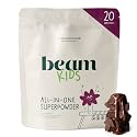 BEAM Kids Multivitamin Powder – Kids Vitamins with Greens, Probiotic & Prebiotic, Immune Support for Children & Toddlers, No Artificial Sweeteners, for Picky Eaters, 20 Servings, Chocolate Flavor