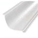 Beam Lighting Under Cabinet Light Cover Replacement | White Ribbed Acrylic Diffuser (UCEL Linkable, 12")