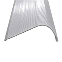 Beam Lighting Under Cabinet Light Cover Replacement | White Ribbed Acrylic Diffuser (Curved, 48")