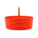 Beamer DePiper Blood Orange Ashtray with Built in Cleaning Poker Spike Tool to Clean out Pipes and Bowls Quickly and Mess Free and Beamer Smoke Sticker