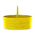 Beamer DePiper Yellow Ashtray with Built in Cleaning Poker Spike Tool to Clean out Pipes and Bowls Quickly and Mess Free and Beamer Smoke Sticker