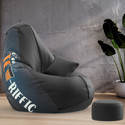 Beannie 4XL Premium, Designer - Brewed Bliss Theme-Teariffic - Printed Teardrop Bean Bag  With Bean Filling