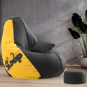 Beannie 4XL Premium, Designer - Snooze Squad Theme-Sleeping Man - Printed Teardrop Bean Bag  With Bean Filling