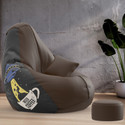 Beannie 5XL Premium, Designer - Brewed Bliss Theme-Need Coffee - Printed Teardrop Bean Bag  With Bean Filling