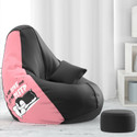 Beannie 5XL Premium, Designer - Snooze Squad Theme-If you love me - Printed Teardrop Bean Bag  With Bean Filling