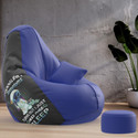 Beannie 5XL Premium, Designer - Snooze Squad Theme-Googled Symptom - Printed Teardrop Bean Bag  With Bean Filling