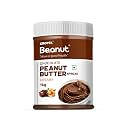 Beanut Chocolate Creamy Peanut Butter 1kg | 19gm Protein | 100% Vegan Peanut Butter, 100% Pure Roasted Peanut | High in Protein Spread, Gluten &amp; Cholesterol Free, Nut Butter