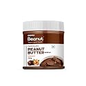 Beanut Chocolate Creamy Peanut Butter 340gm | 19gm Protein | 100% Vegan Peanut Butter, 100% Pure Roasted Peanut | High in Protein Spread, Gluten &amp; Cholesterol Free, Nut Butter