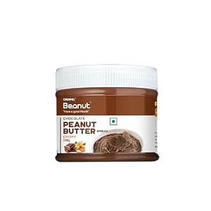 beanut chocolate crispy peanut butter 240gm  19gm protein  100 vegan peanut butter 100 pure roasted peanut  high in protein spread gluten amp cholesterol free nut butter
