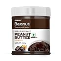 Beanut Dark Chocolate Crunchy Peanut Butter 340gm | 18gm Protein | 100% Vegan Peanut Butter, 100% Pure Roasted Peanut | High in Protein Spread, Gluten &amp; Cholesterol Free, Nut Butter