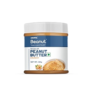 beanut peanut butter crunchy - 340gm 100 pure roasted peanutsnon-gmo gluten amp cholesterol free vegan high in protein nut butter peanut butter