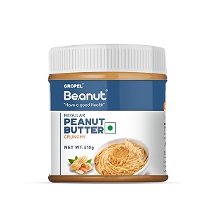 beanut peanut butter crunchy - 510gm 100 pure roasted peanutsnon-gmo gluten amp cholesterol free vegan high in protein nut butter peanut butter