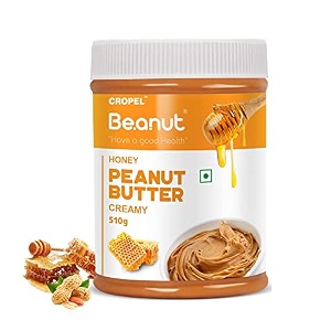 beanut honey peanut butter - 510gm creamy 100 pure roasted peanutsnon-gmo gluten amp cholesterol free vegan high in protein nut butter peanut butter