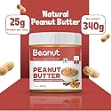 Be.anut Jaggery Creamy Peanut Butter | 100% Pure Roasted peanuts | NON-GMO Gluten & Cholesterol Free | Vegan, High in Protein | 340gm | Peanut Butter