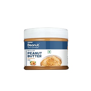 beanut peanut butter crunchy - 240gm 100 pure roasted peanutsnon-gmo gluten amp cholesterol free vegan high in protein nut butter peanut butter