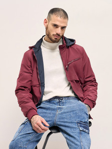 the bear house full sleeve solid men jacket