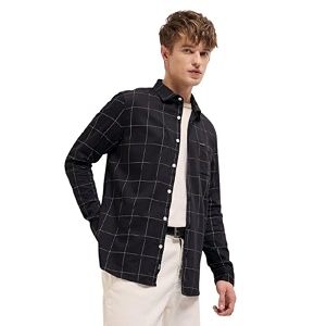 THE BEAR HOUSE Mens Black Slim Fit