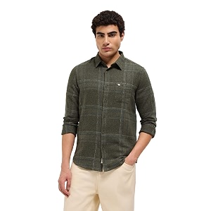 THE Bear House Mens Checked Slim Fit