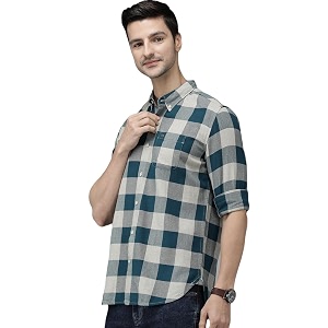 THE BEAR HOUSE Mens Cotton Teal Blue