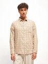 THE BEAR HOUSE Men Checkered Casual Beige