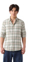 THE BEAR HOUSE Men Checkered Casual Green