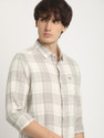 THE BEAR HOUSE Men Checkered Casual Grey Shirt