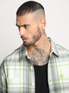 THE BEAR HOUSE Men Checkered Casual Multicolor