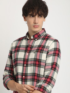 THE BEAR HOUSE Men Checkered Casual Multicolor