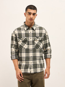 THE BEAR HOUSE Men Checkered Casual Multicolor