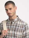 THE BEAR HOUSE Men Checkered Casual Multicolor