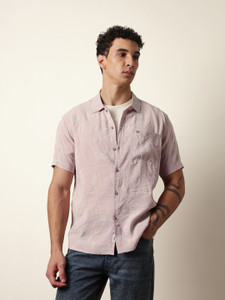 THE BEAR HOUSE Men Self Design Casual
