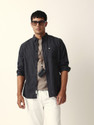 THE BEAR HOUSE Men Solid Casual Black