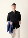 THE BEAR HOUSE Men Solid Casual Black
