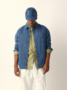 THE BEAR HOUSE Men Solid Casual Blue