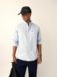 THE BEAR HOUSE Men Solid Casual Blue