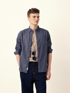 THE BEAR HOUSE Men Solid Casual Blue