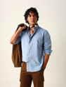 THE BEAR HOUSE Men Solid Casual Blue