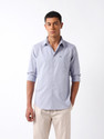 THE BEAR HOUSE Men Solid Casual Blue