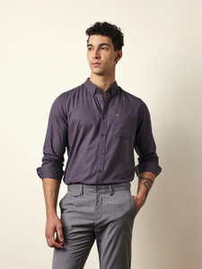 THE BEAR HOUSE Men Solid Casual Grey