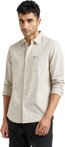 THE BEAR HOUSE Men Solid Casual Grey