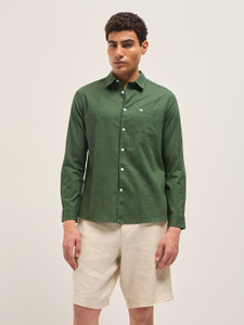 THE BEAR HOUSE Men Solid Casual Light
