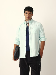 THE BEAR HOUSE Men Solid Casual Light