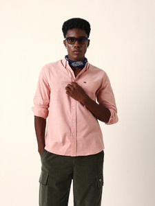 THE BEAR HOUSE Men Solid Casual Pink